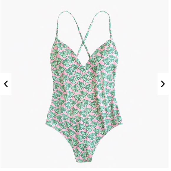 J. Crew | Swim | Jcrew Playa Printed Xback Onepiece Swim Medium | Poshmark